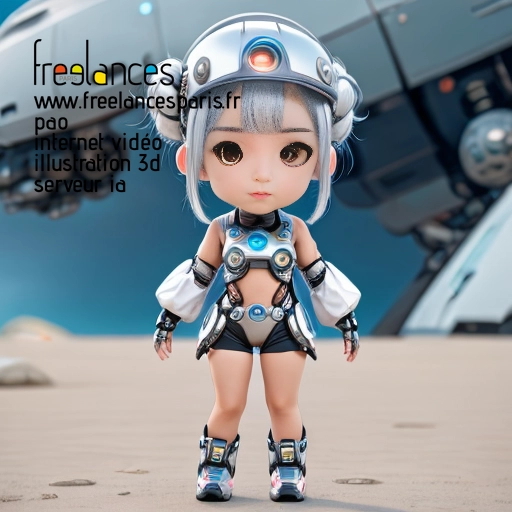 Pao mise en page internet vidéo illustration 3d serveur IA générative AI freelance paris studio de création magazines QUC3E7Q0